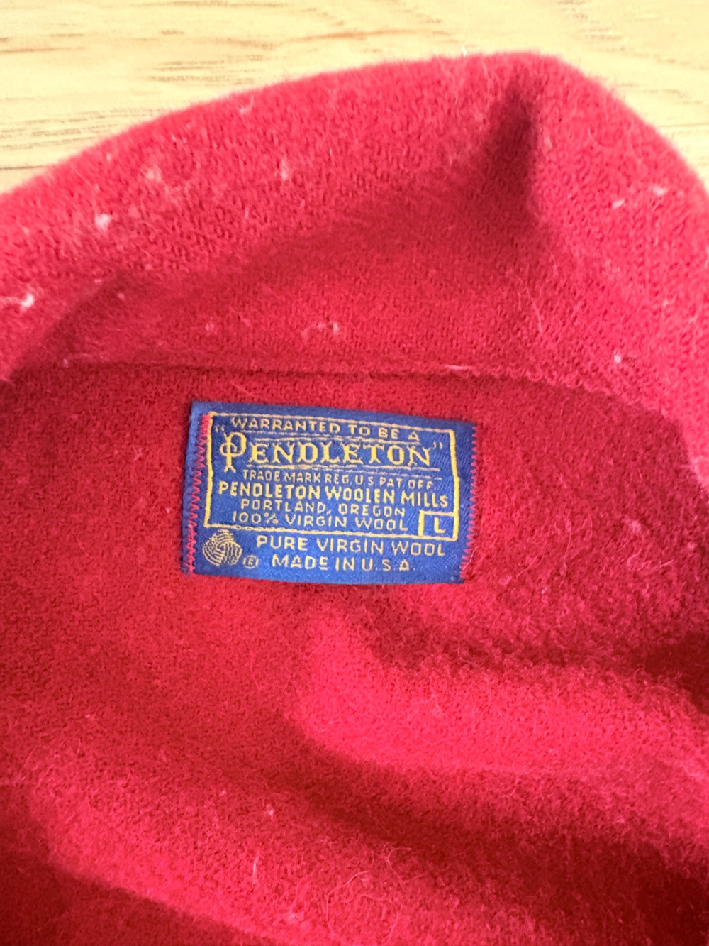 Pendleton Red Wool Button-Up Coat - Picture 2 of 3